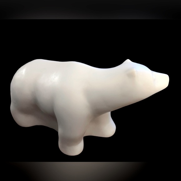 Vintage Large 10” Long,  Hand Carved Stone Bear MINT CONDITION - Picture 2 of 5